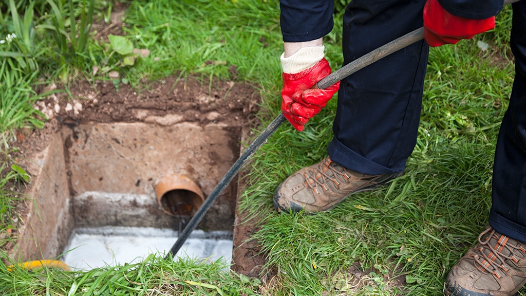 Sewer line maintenance.